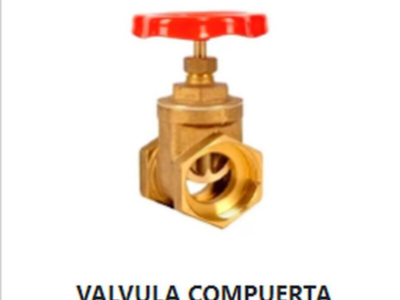 Válvula compuerta bronce 1 1/4'' 40mm Romeral