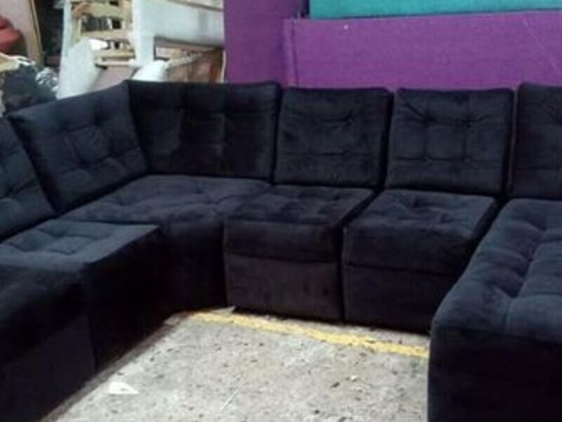 Mueble plazas negro