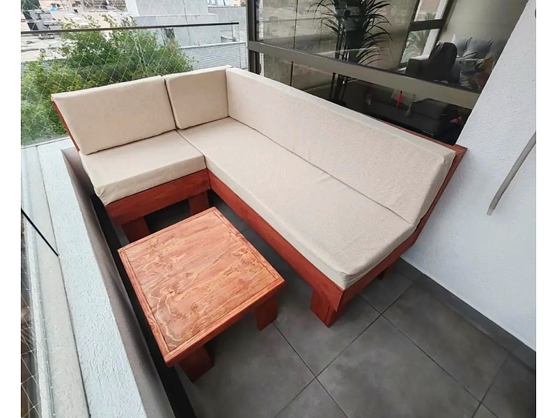 Muebles rústicos para terrazas, Santiago