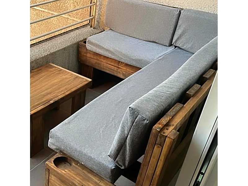 Muebles para terraza en color gris, Santiago