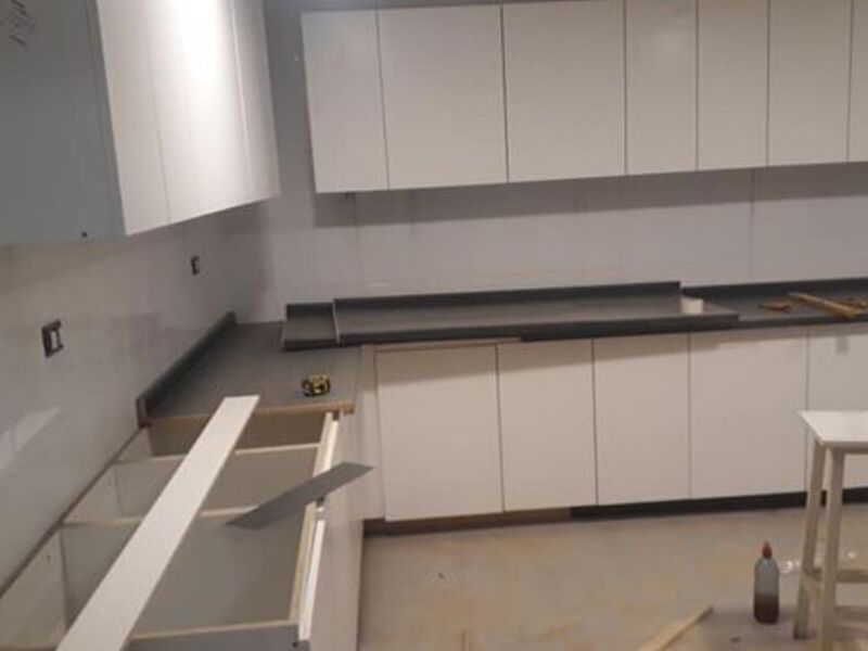 Muebles cocina madera blanca