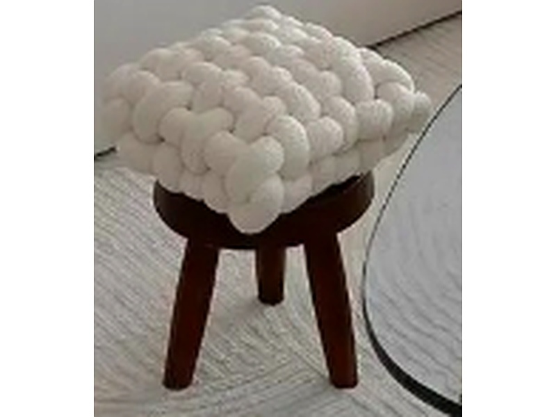Taburete Madera Decorativo Esferas Arica Muebles online