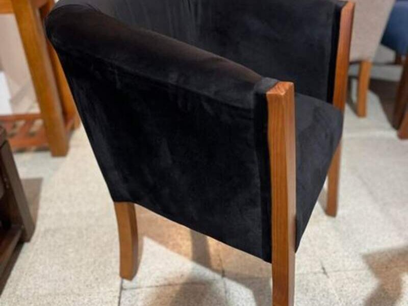 Sillas terciopelo negro