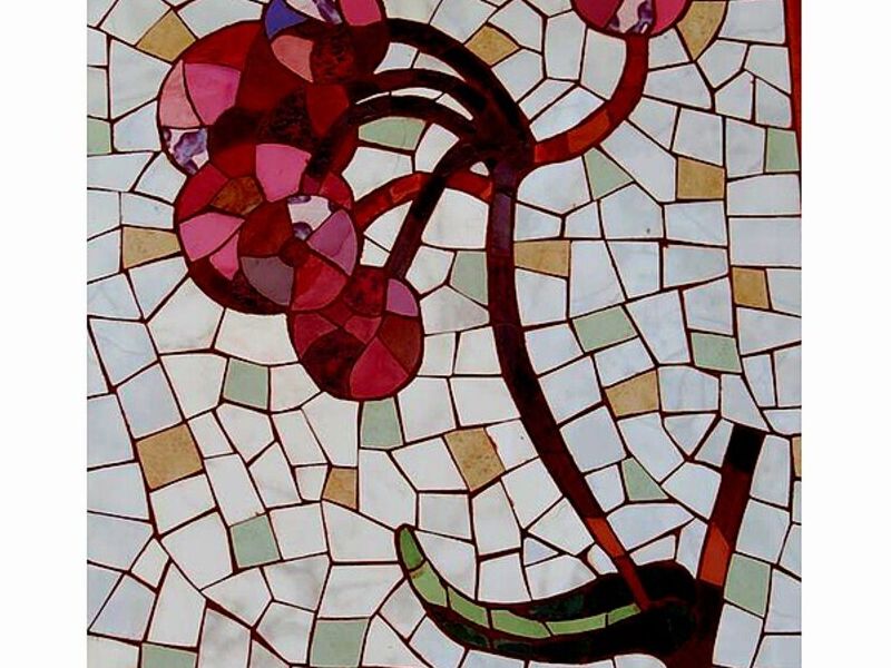 Mosaico diseño Flor Chile