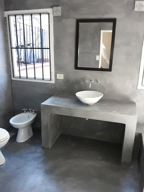 Mesones de baño en concreto Chile