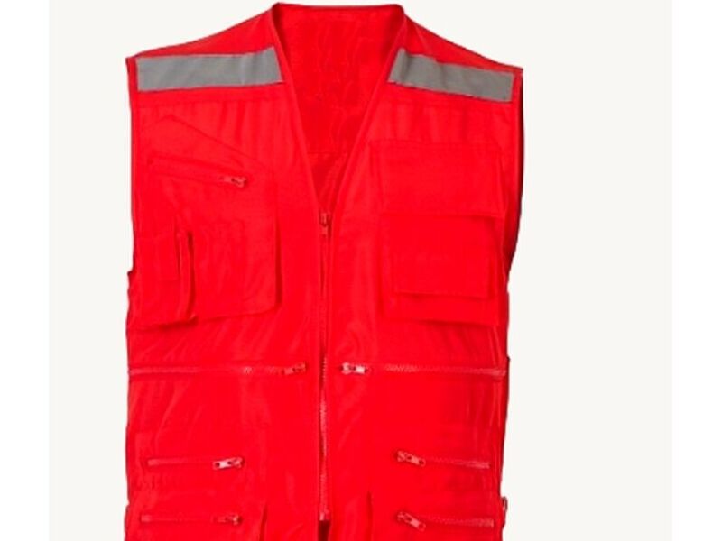 CHALECO GEÓLOGO ROJO