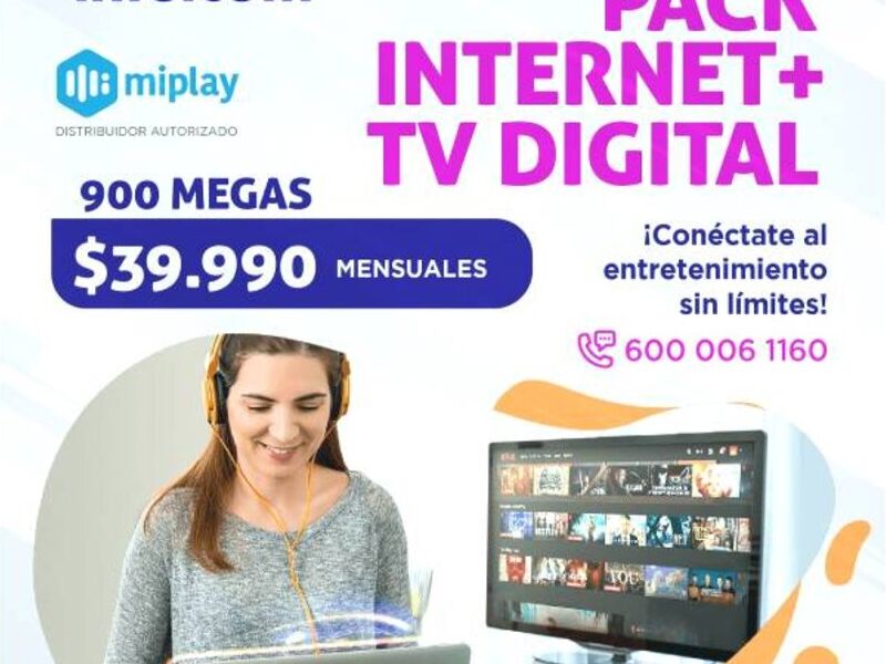 Velocidad y Entretenimiento: 900 Megas Chile