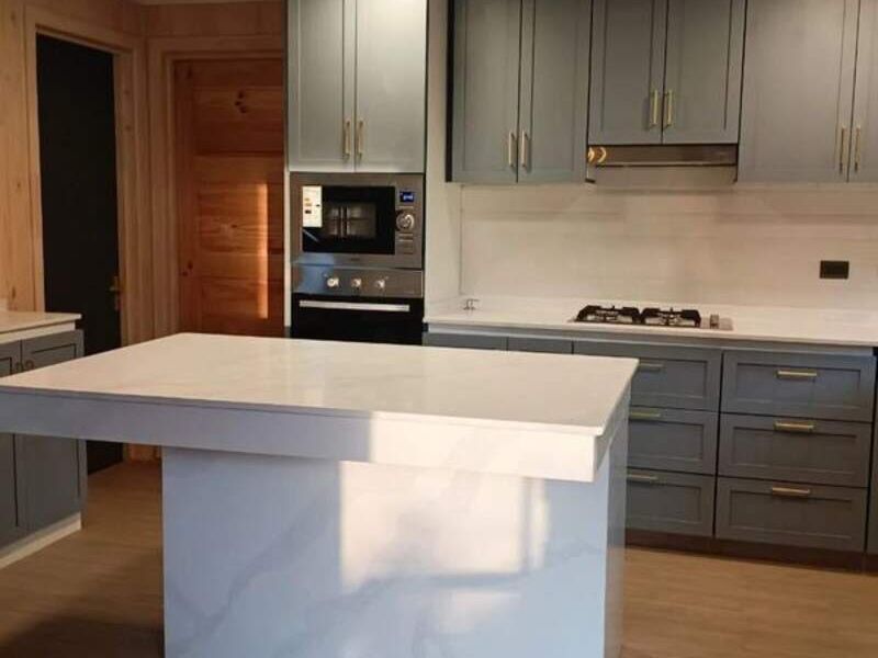 Muebles cocina en plateado