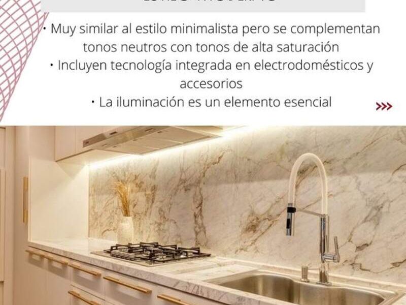 Cocina estilo moderno