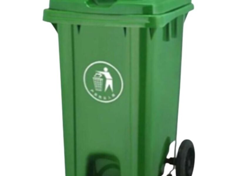 Basurero tapa rueda 80 litros