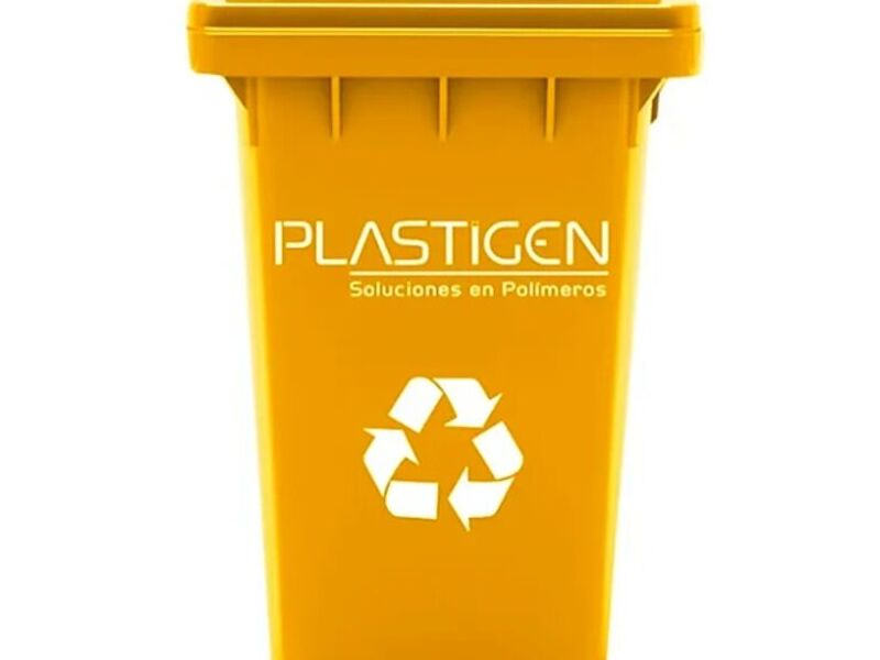 Basurero 120 litros Amarillo