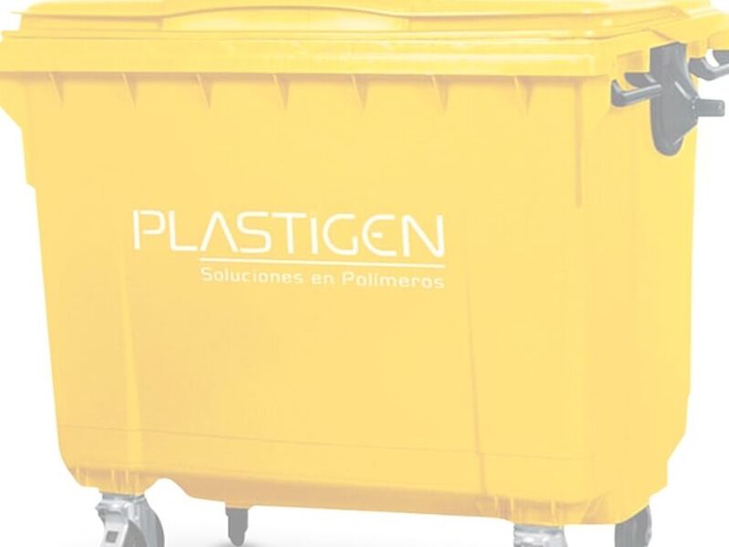 Contenedor Basura 1100 Litros Amarillo