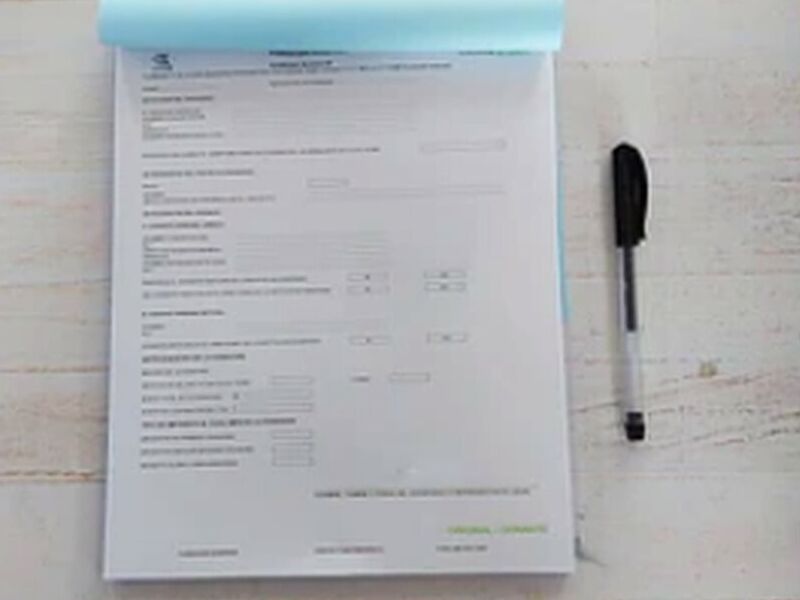 Talonario Tamaño Carta Chile
