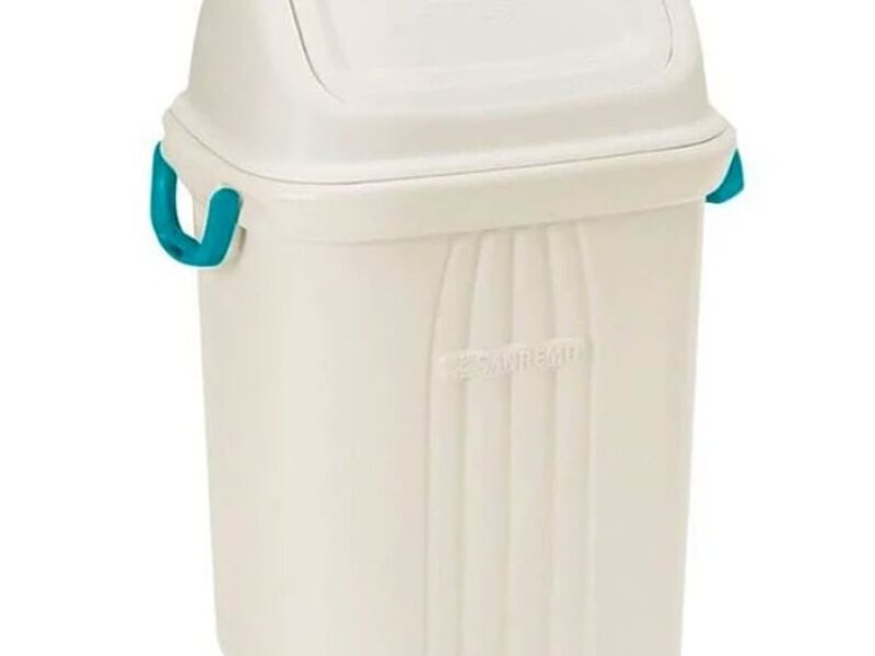 BASURERO 21 LT PLASTICO TAPA VAIVEN