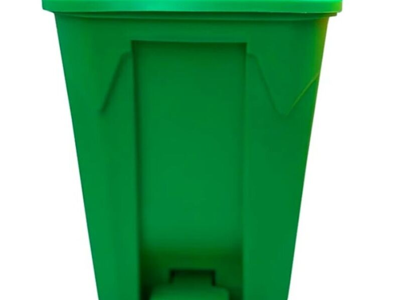 BASURERO 50 LTS PLASTICO VERDE
