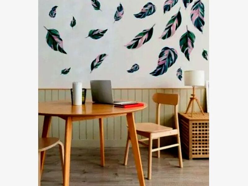 Vinilo decorativo hojas tropicales Chile