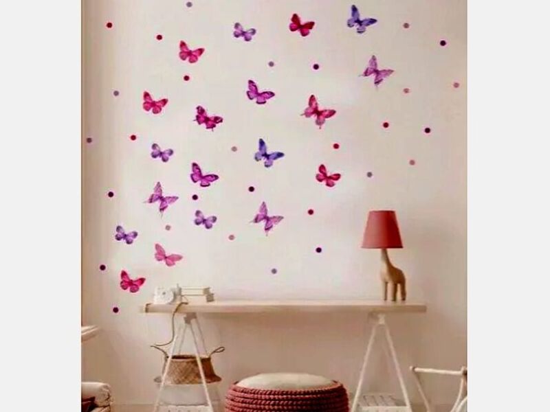 Vinilo decorativo mariposas multicolor Chile
