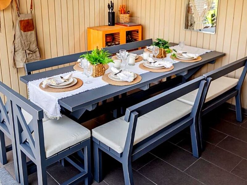 Mesa gris exterior Chile