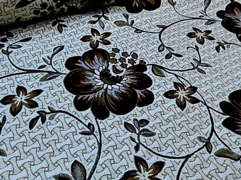 Papel tapiz flores color beige Chile
