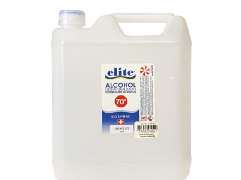 Alcohol desnaturalizado 5 lts CHILE