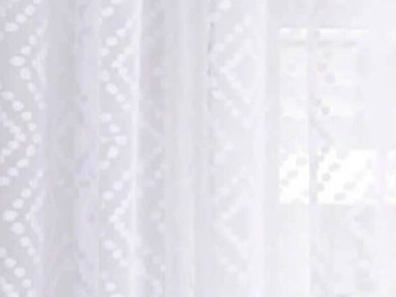 Cortina Velo Devore 140x220cm Blanco