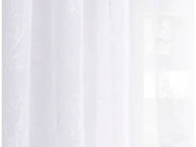 Cortina Velo Bordada 140x220cm Blanco