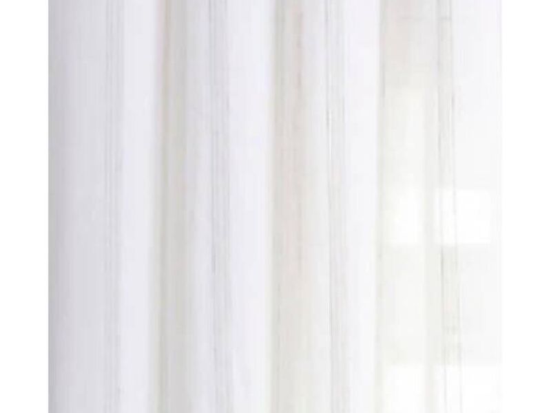 Cortina Velo Estampada 140x220cm Blanco