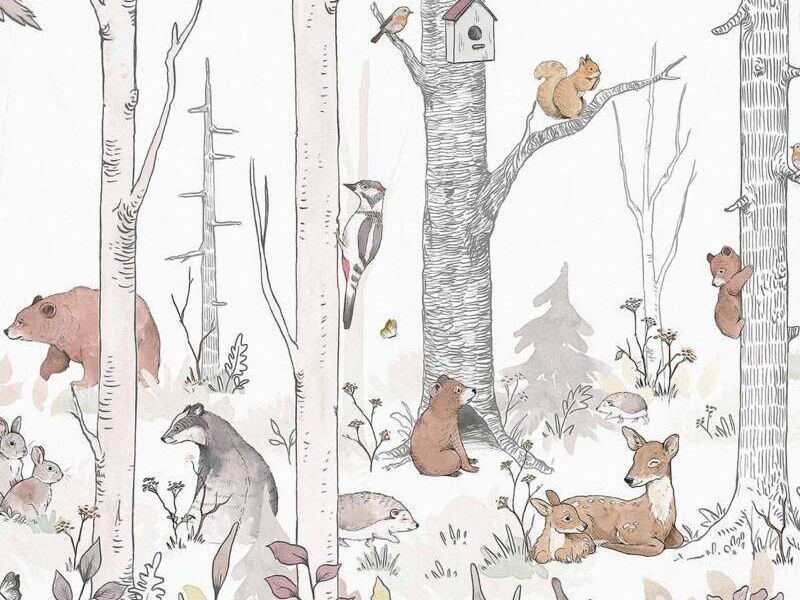 Papel Mural Animales Bosque Chile