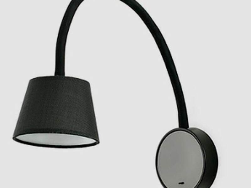 Lampara de pared Negra