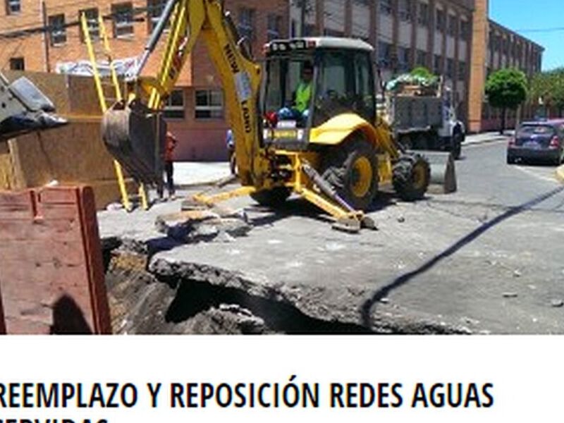 REPOSICIÓN REDES AGUAS SERVIDAS CHILE 