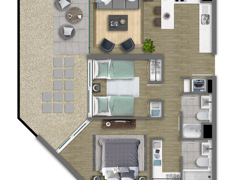 Apartamento edificio venta Chile 