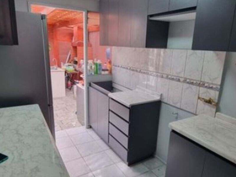 Adaptación muebles cocina negro Chile