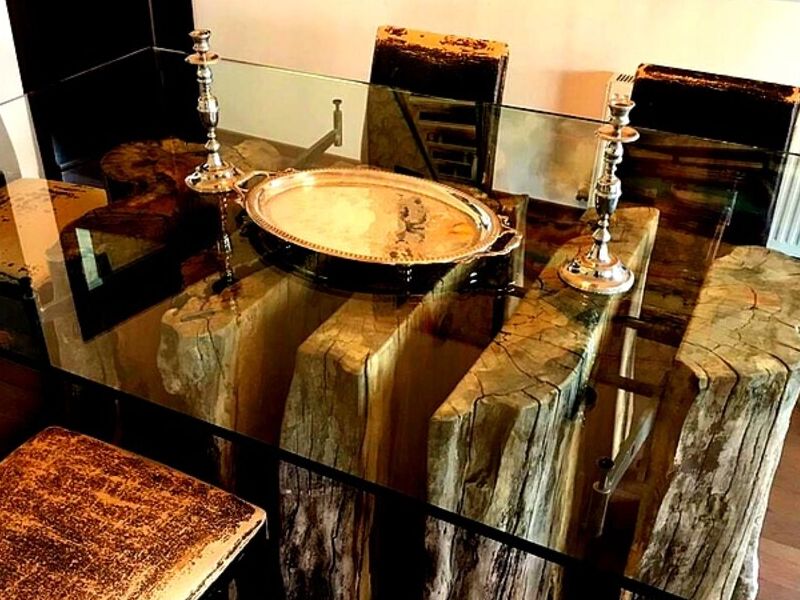 Mesa grande cristal comedor Chile