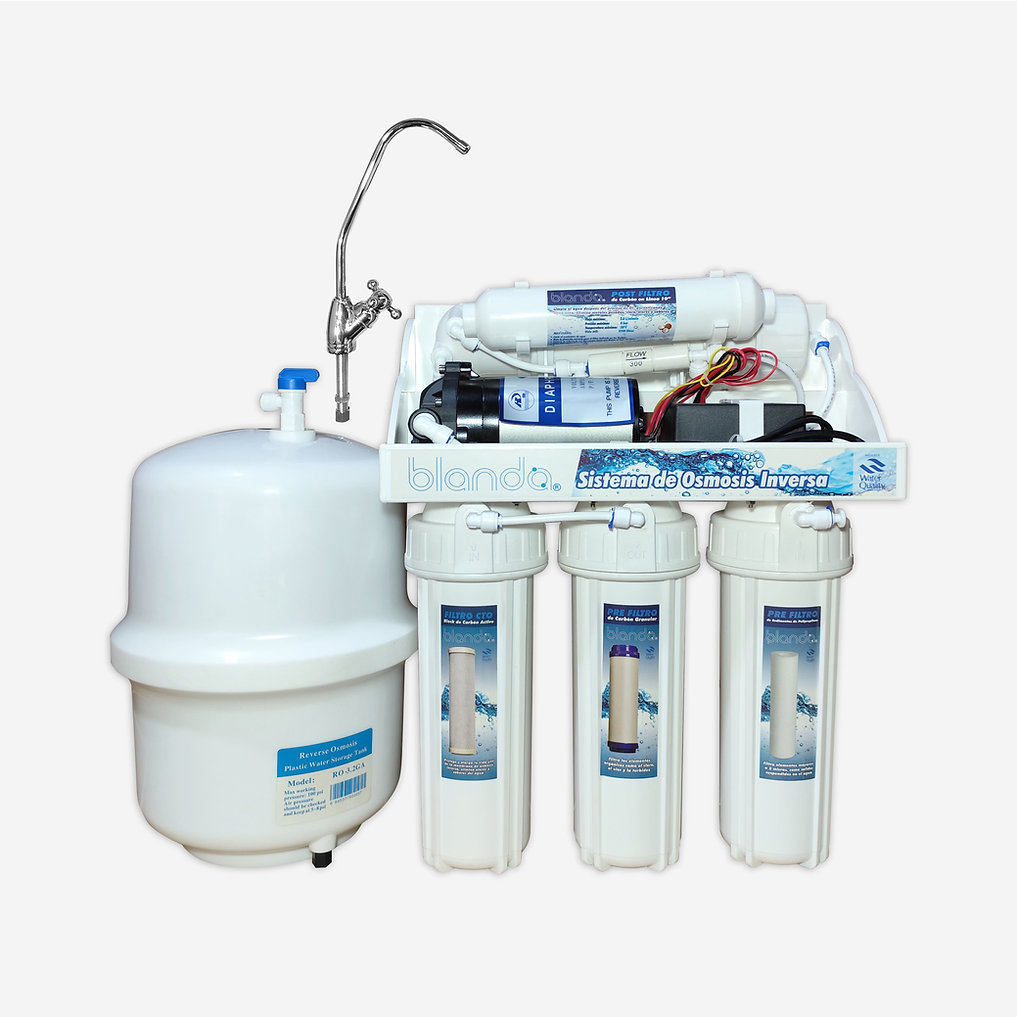 Purificador de agua osmosis inversa Blanda ® con bomba