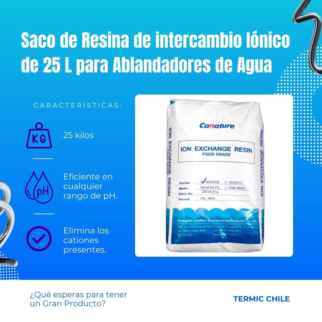 Saco de Resina de intercambio Iónico de 25 L para Ablandadores de Agua