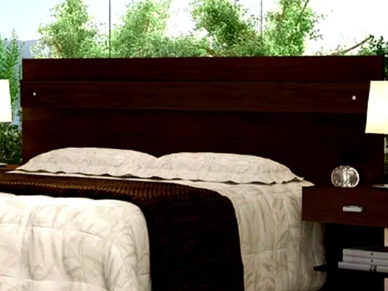 Respaldar cama color cafe oscuro Chile