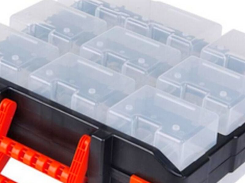 ORGANIZADOR PLASTICO DOBLE TIPO MALETA CHILE