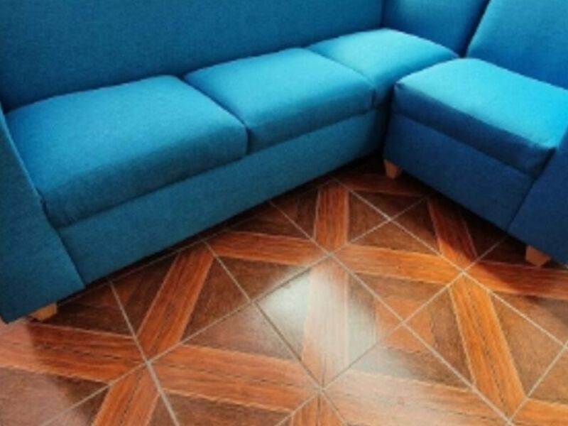 Sofá turquesa 4 asientos Chile