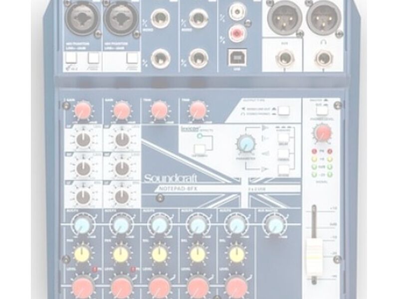 CONSOLA SOUNDCRAFT NOTEPAD 8FX