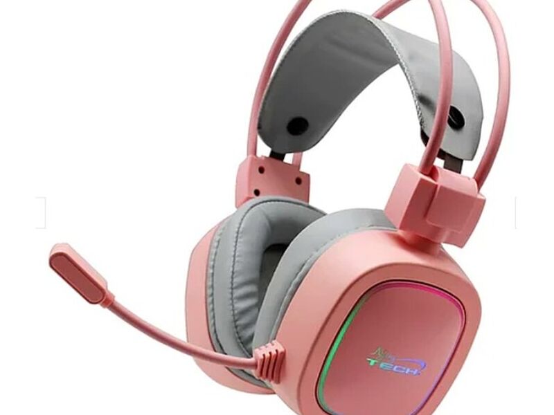 AUDIFONOS GAMER PRO PINK EDITION RGB