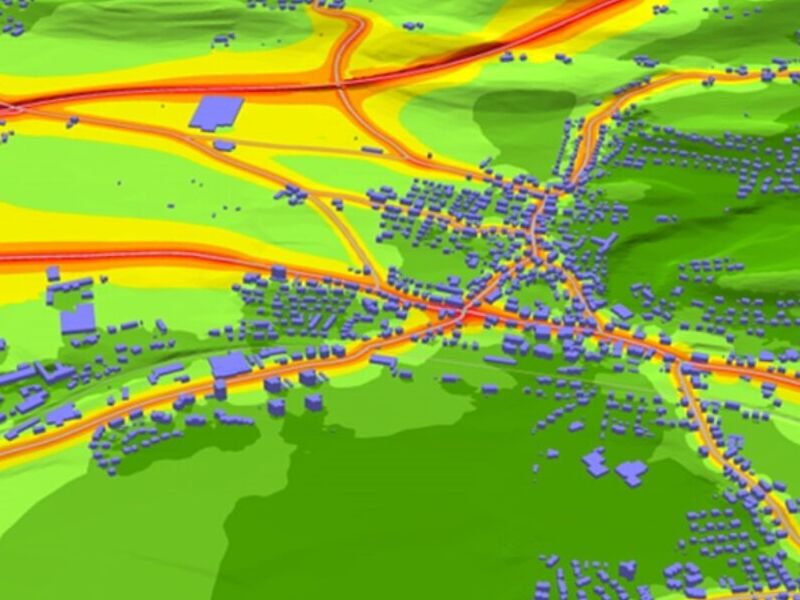 Mapas Modelaciones Propagación Ruido Santiago