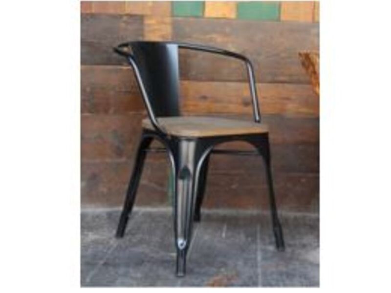 Silla Tolix Metal Madera Vitacura 