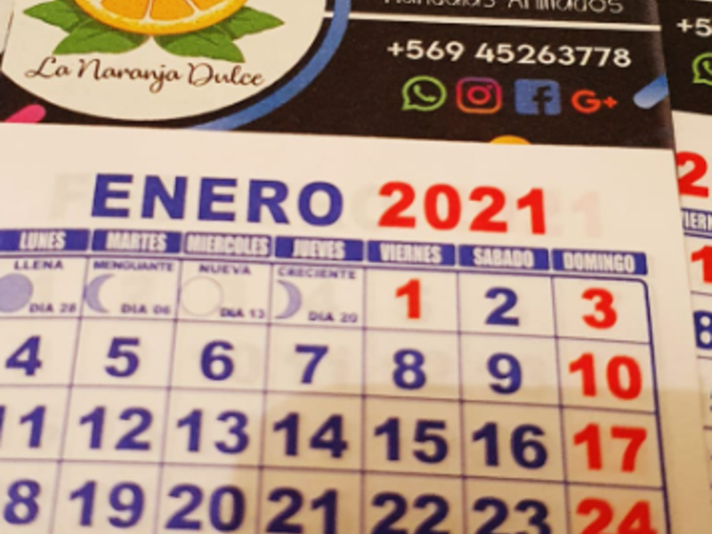 Calendario personalizado Osorno