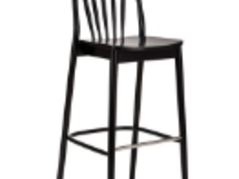 Silla Madera Alta Color Negro Chile