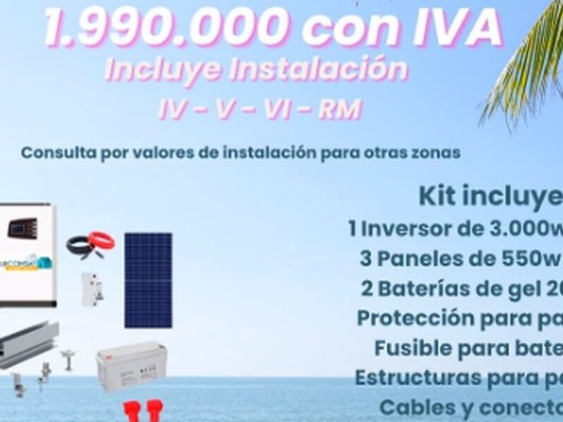 Kit inversor solar Chile