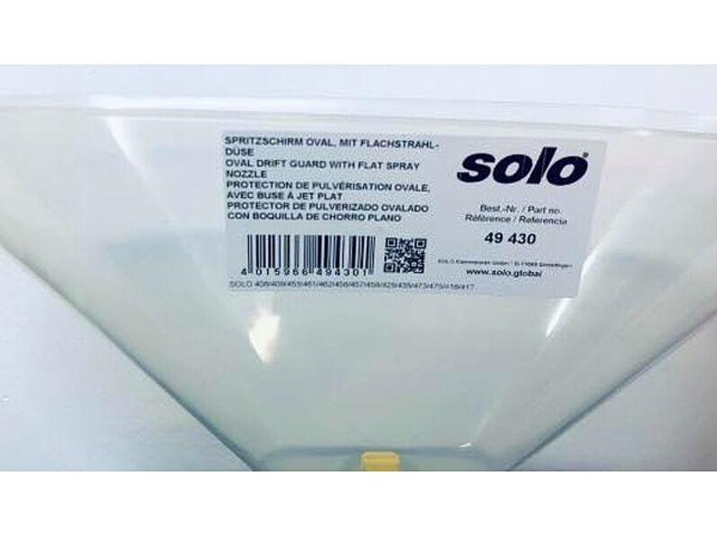Pantalla ovalada protector pulverizado chile