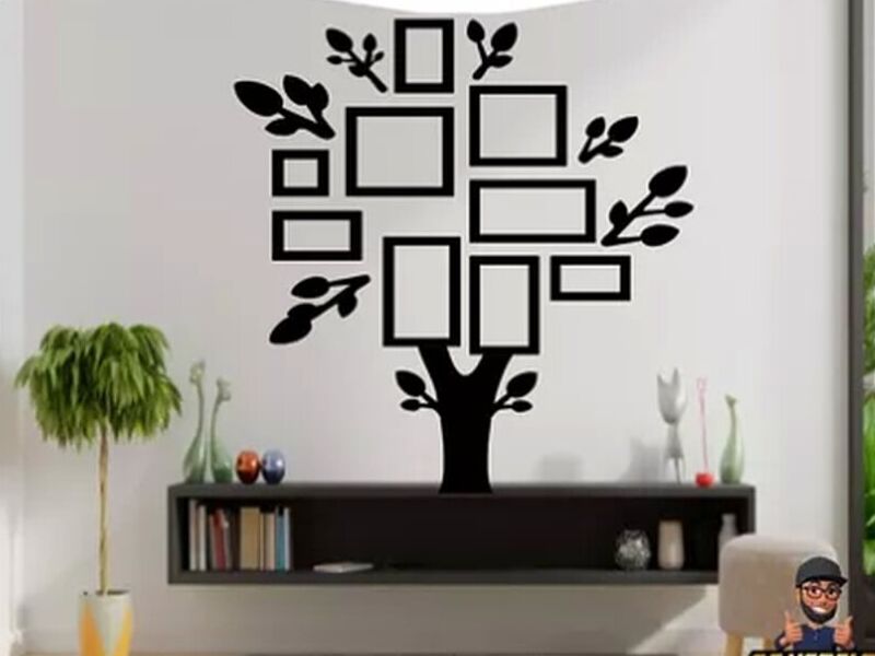 Árbol Fotográfico Adhesivo Decorativo Living
