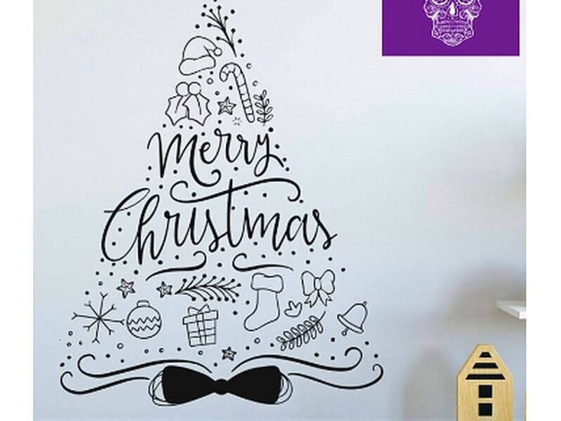 Árbol Frase Feliz Navidad