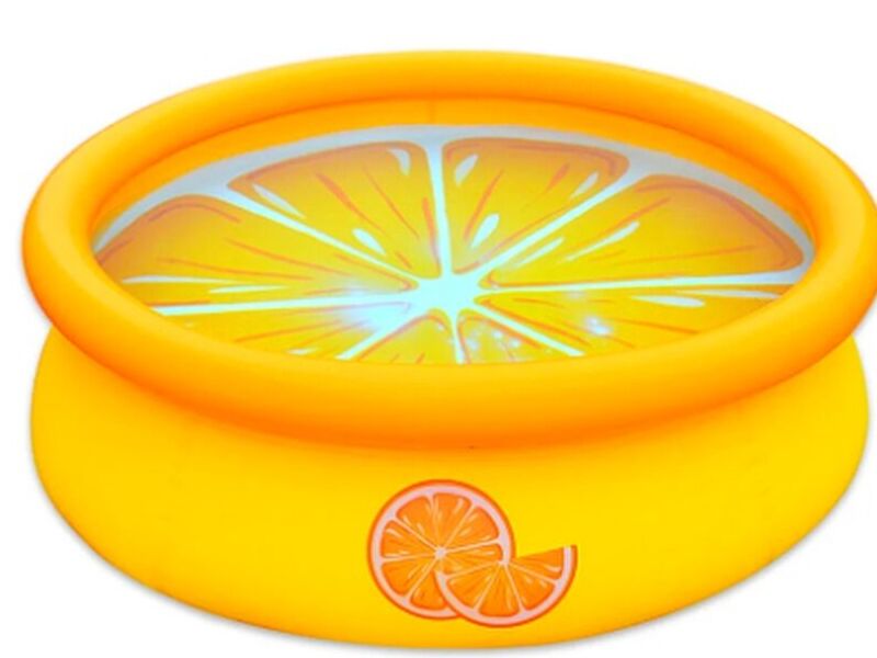 PISCINA INFLABLE INFANTIL FORMA DE NARANJA