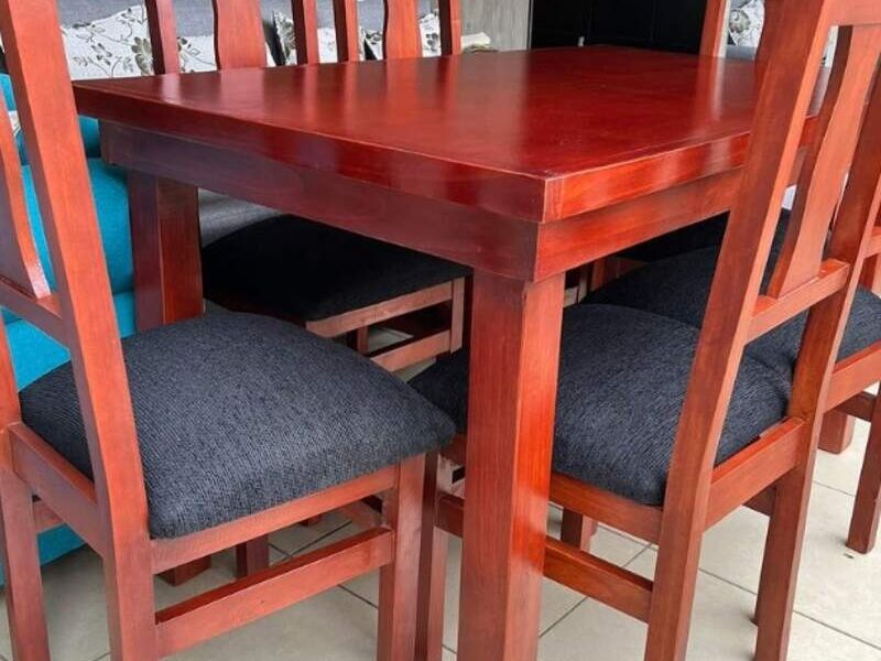 Comedor 6 puestos gris Chile